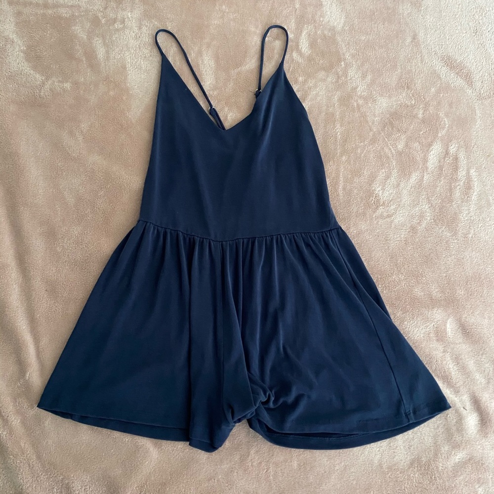 Navy Blue Romper